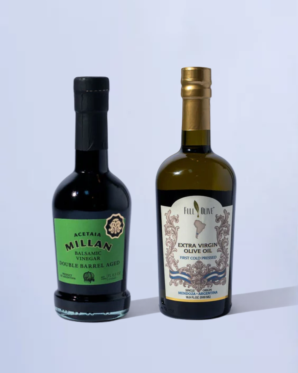 Extra Virgin Olive Oil & Aged Balsamic Vinegar Set – Full Olive